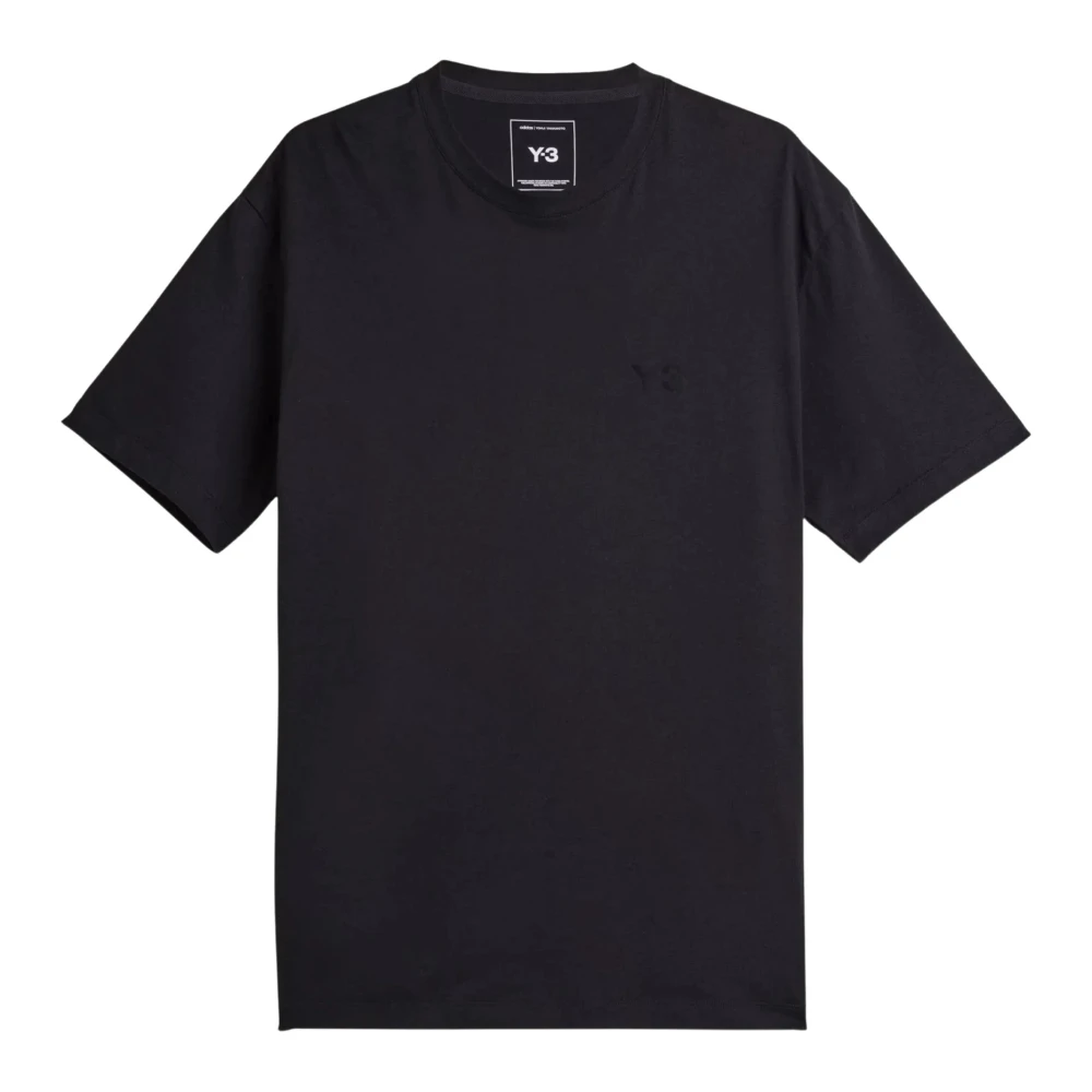Y-3 Men's Black Reg Ss Tee - T-Shirts - S - Tops
