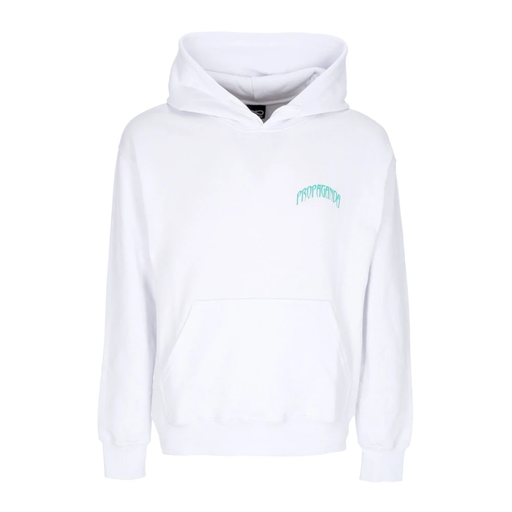 Propaganda White Hoodies, Male, Xl, Triangle Panther Hoodie