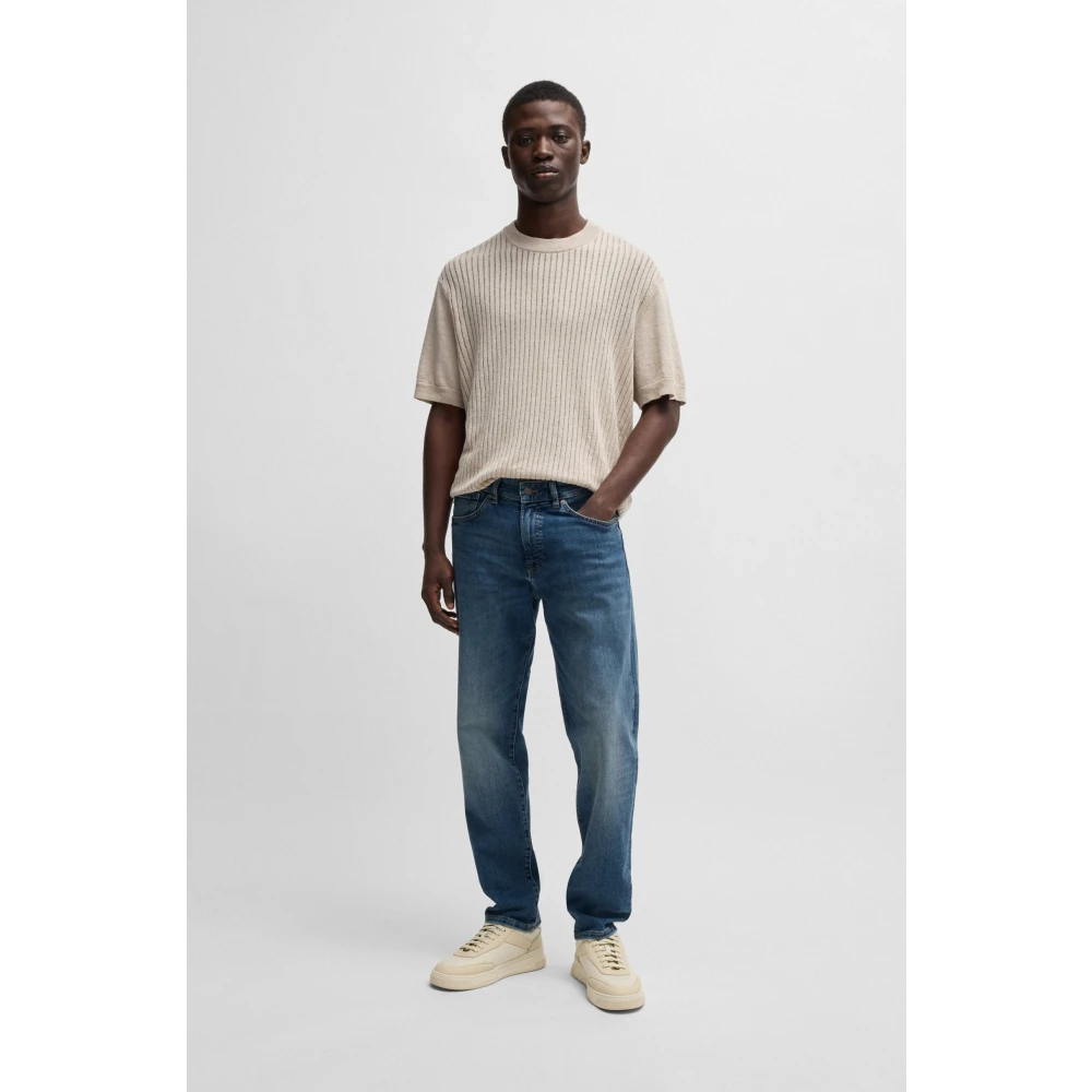 Boss Orange Stijlvolle Denim Jeans Blue Heren