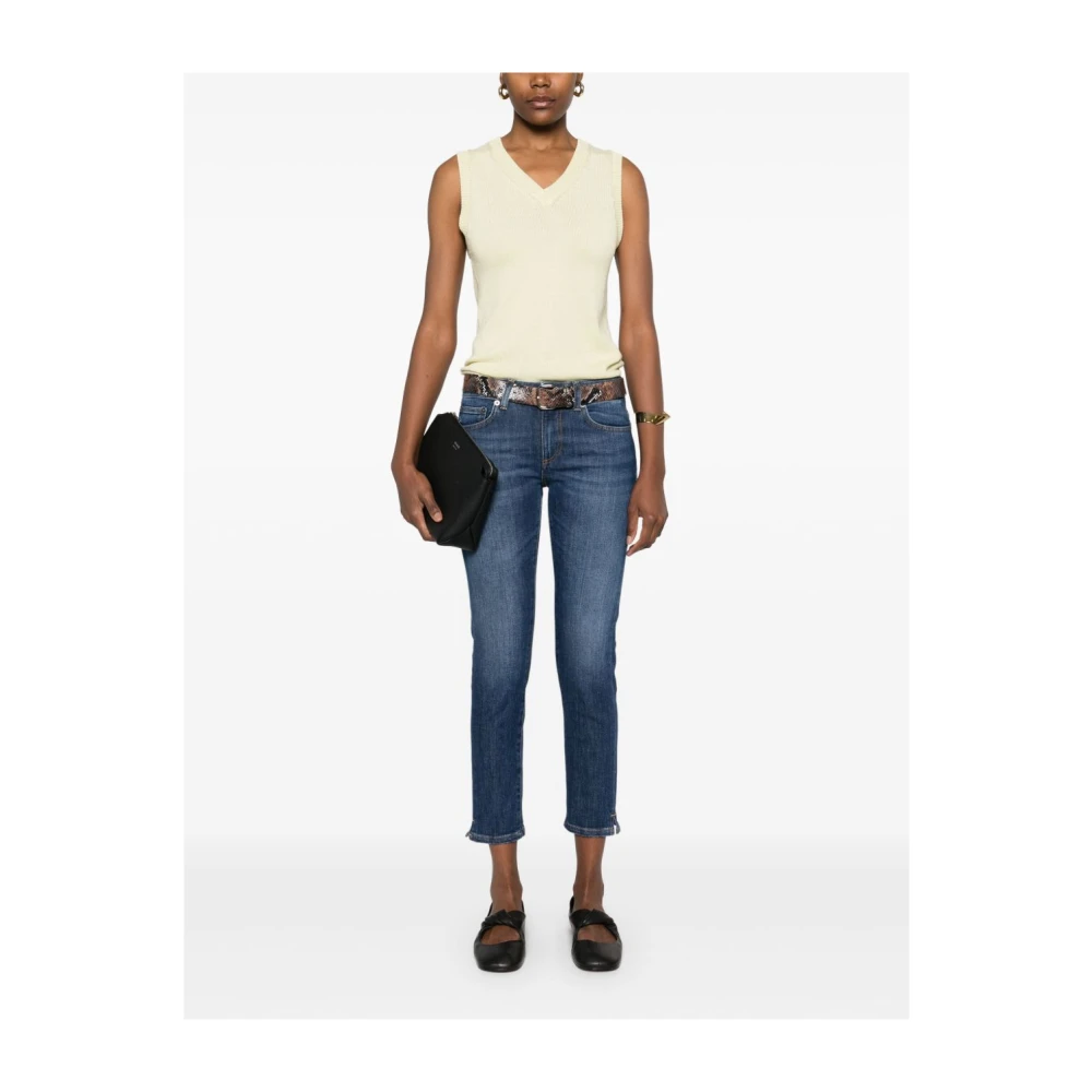 Dondup Indigo Blauwe Jeans met Klassieke Stijl Blue Dames