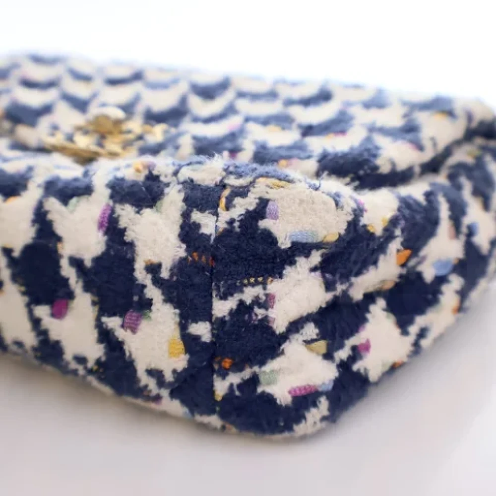 Chanel Vintage Pre-owned Wool chanel-bags Blue Dames