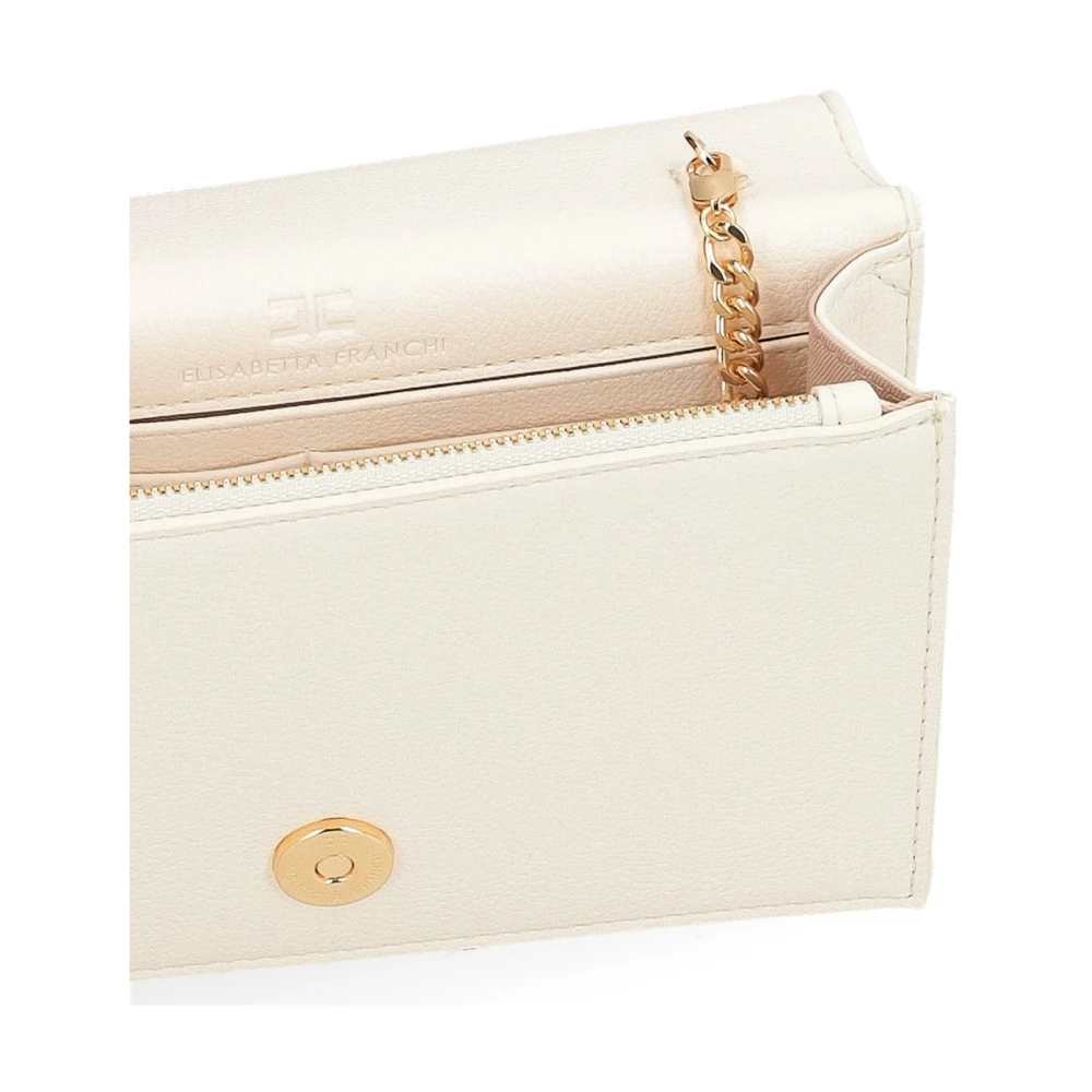 Elisabetta Franchi Boter Gele Schoudertas Bs10A51E2-193 Beige Dames