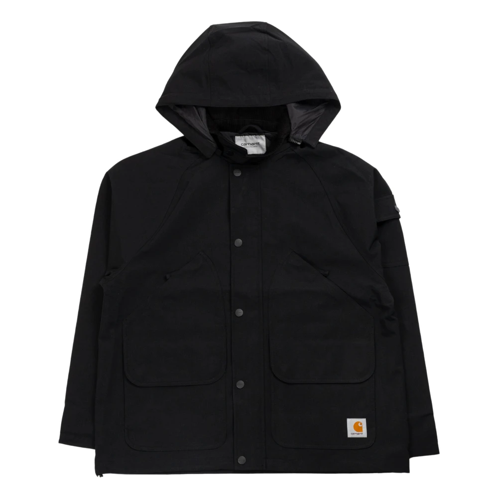 Carhartt WIP Zwarte Nylon Canvas Jas Black Heren