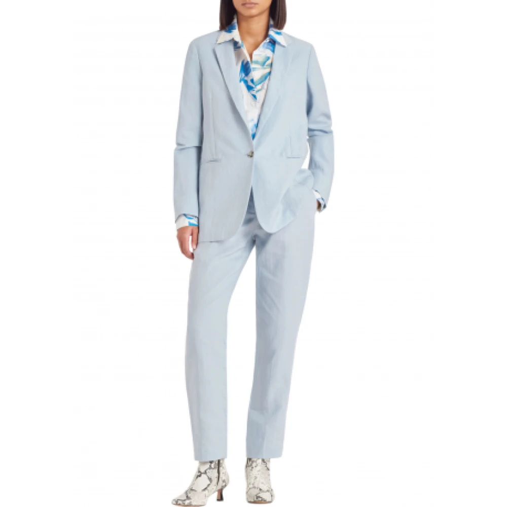 Paul Smith Straight Trousers Blue Dames