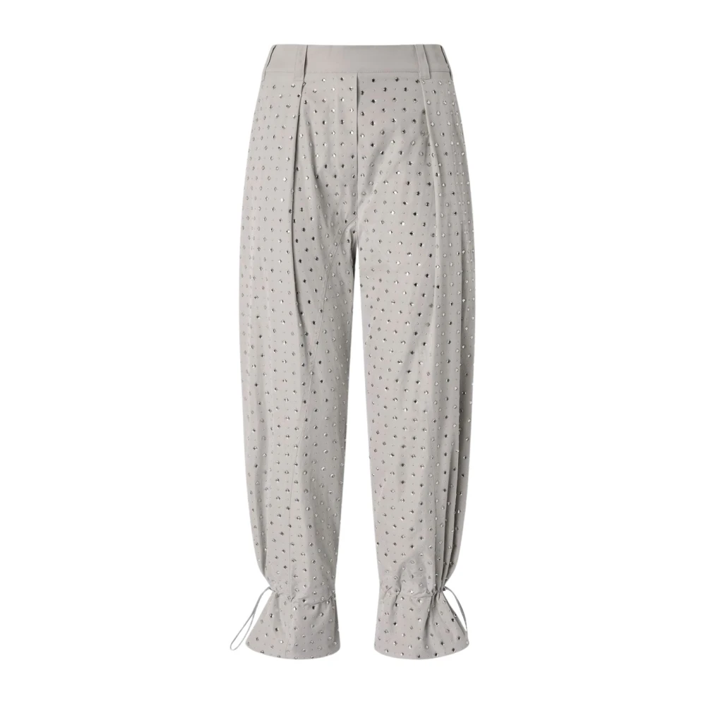 Pinko Women's Gray Wide Trousers