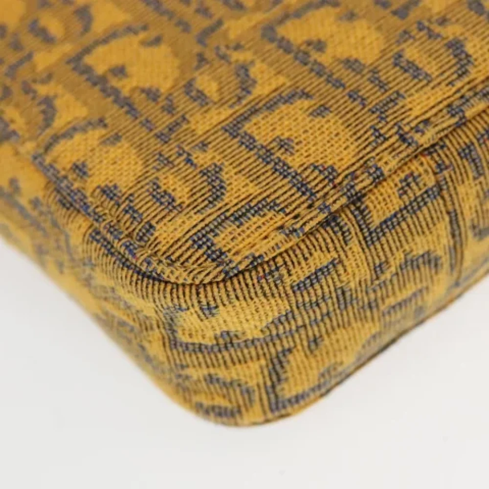 Dior Vintage Pre-owned Canvas shoulder-bags Yellow Heren