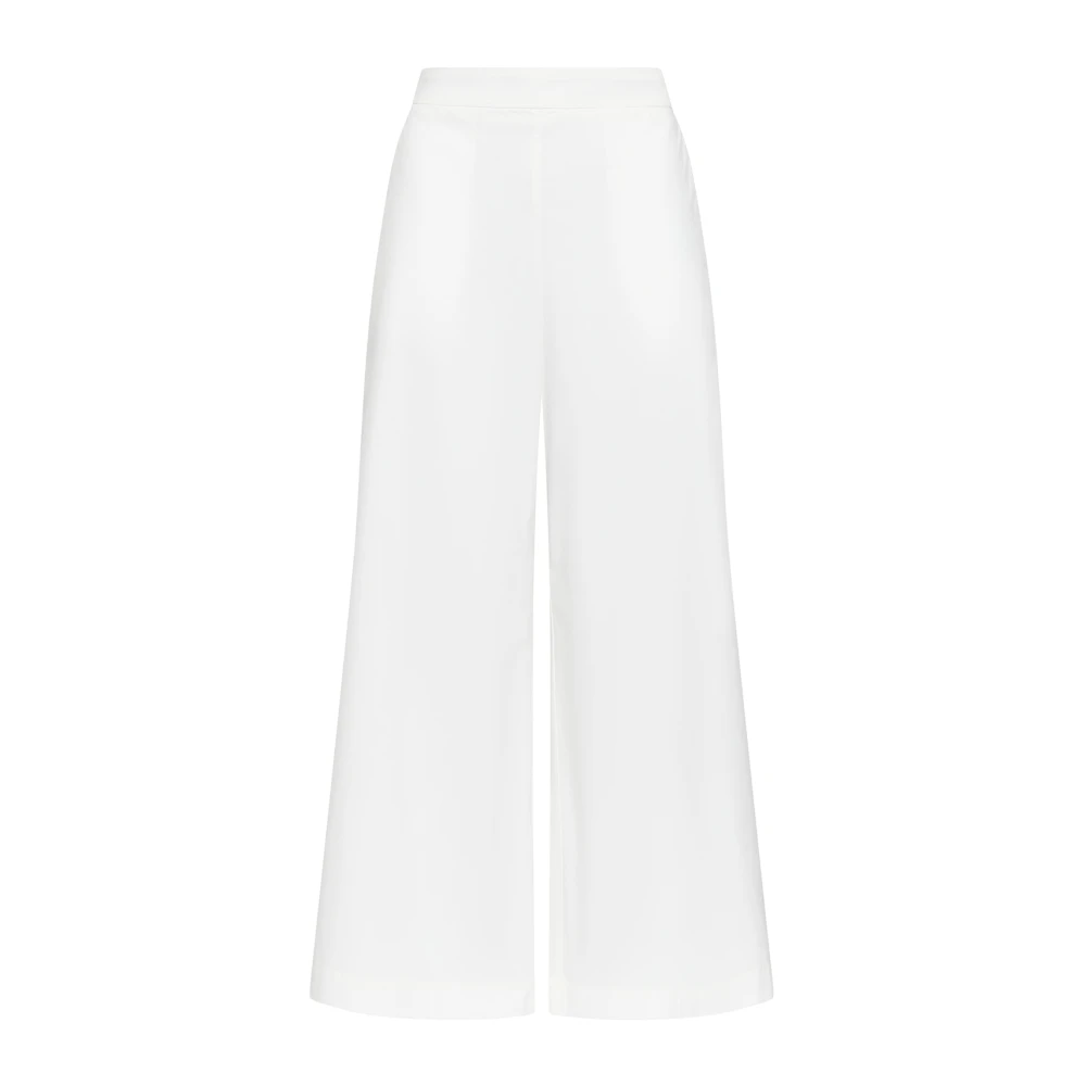 Maliparmi Geverfde Katoenen Broek White Dames