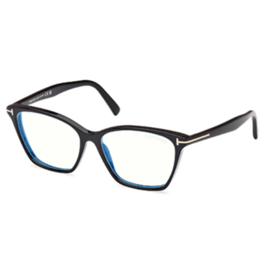 Tom Ford Unisex Black Glasses, 56 Mm, Cat-Eye Optical Frame