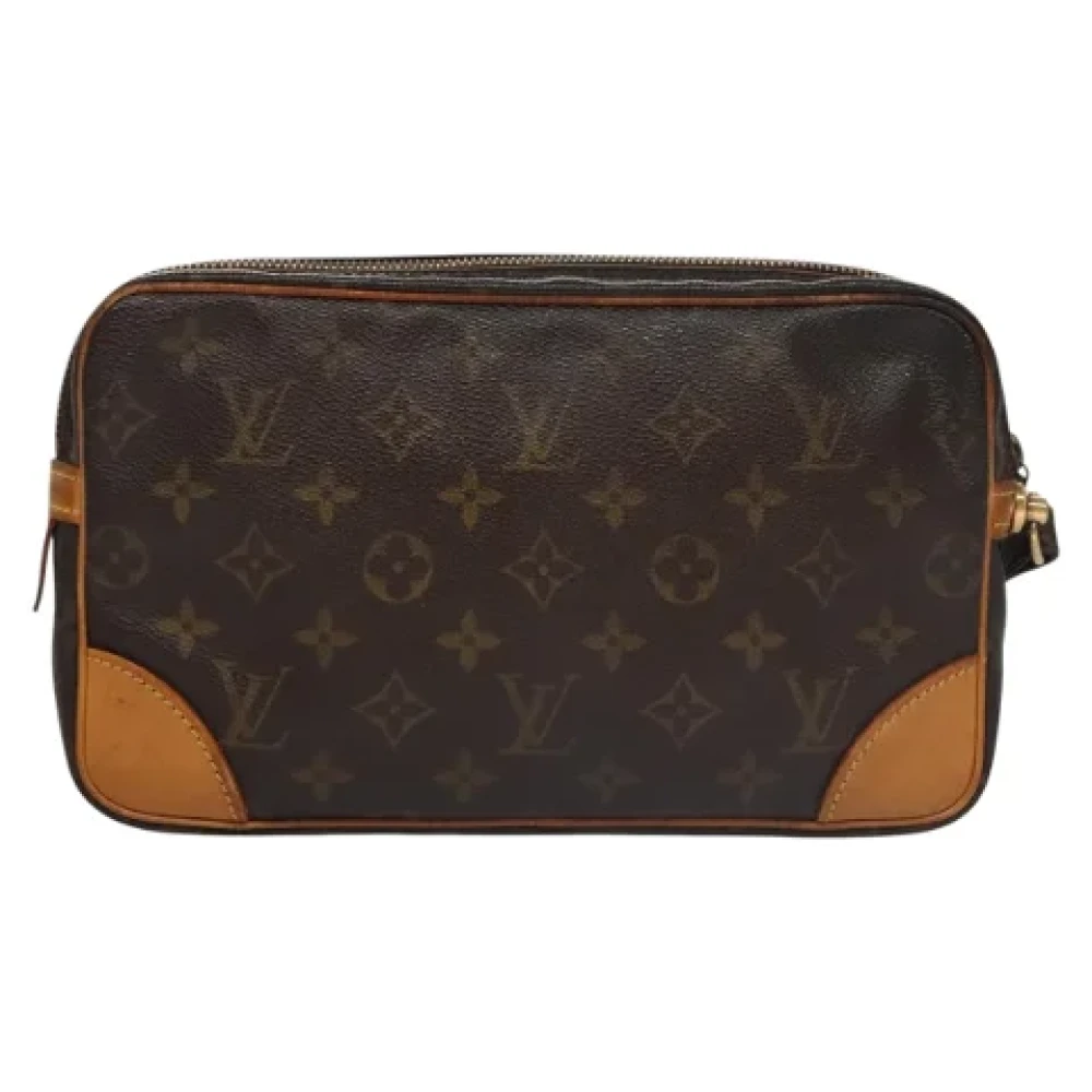 Louis Vuitton Vintage Pre-owned Canvas clutches Brown Dames