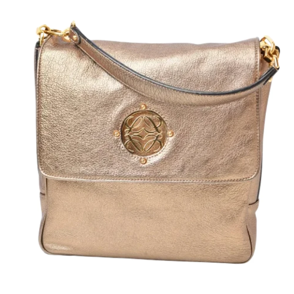 Loewe Pre-owned Leather handbags Yellow Dames