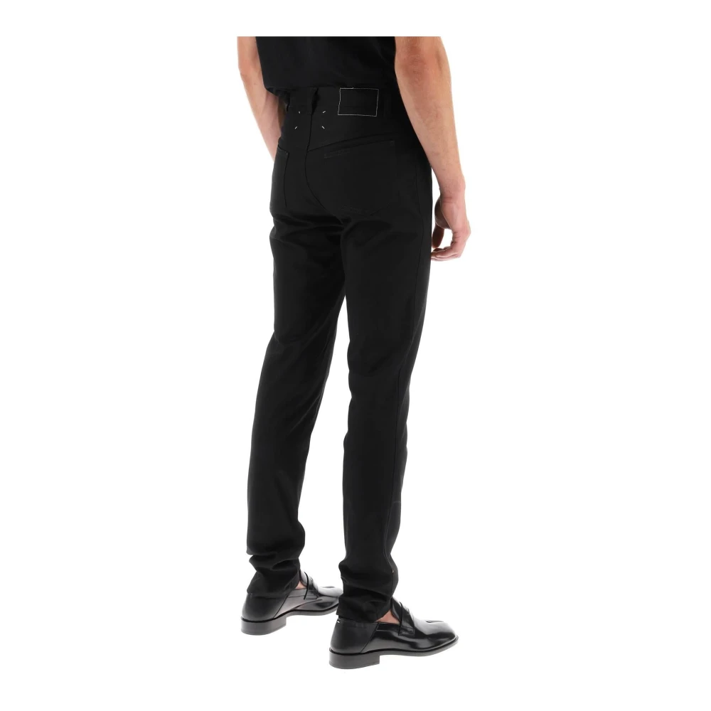 Maison Margiela Skinny Jeans met Vijf Zakken Black Heren