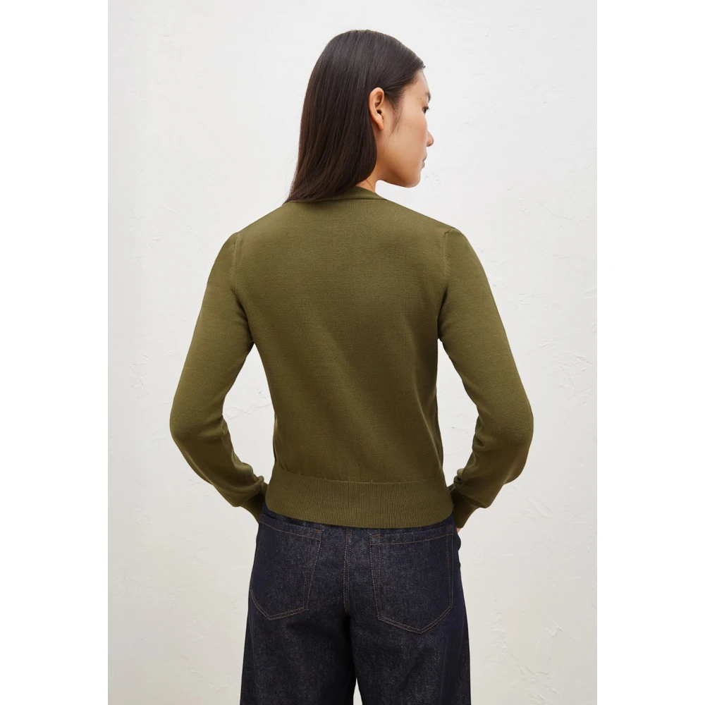 Marella Groene Cardigan met Juweelknopen Green Dames