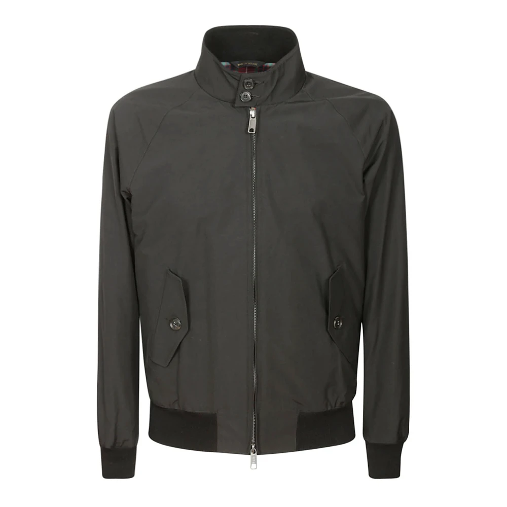 Baracuta Waterbestendige Harrington-jas van katoenmix Black Heren