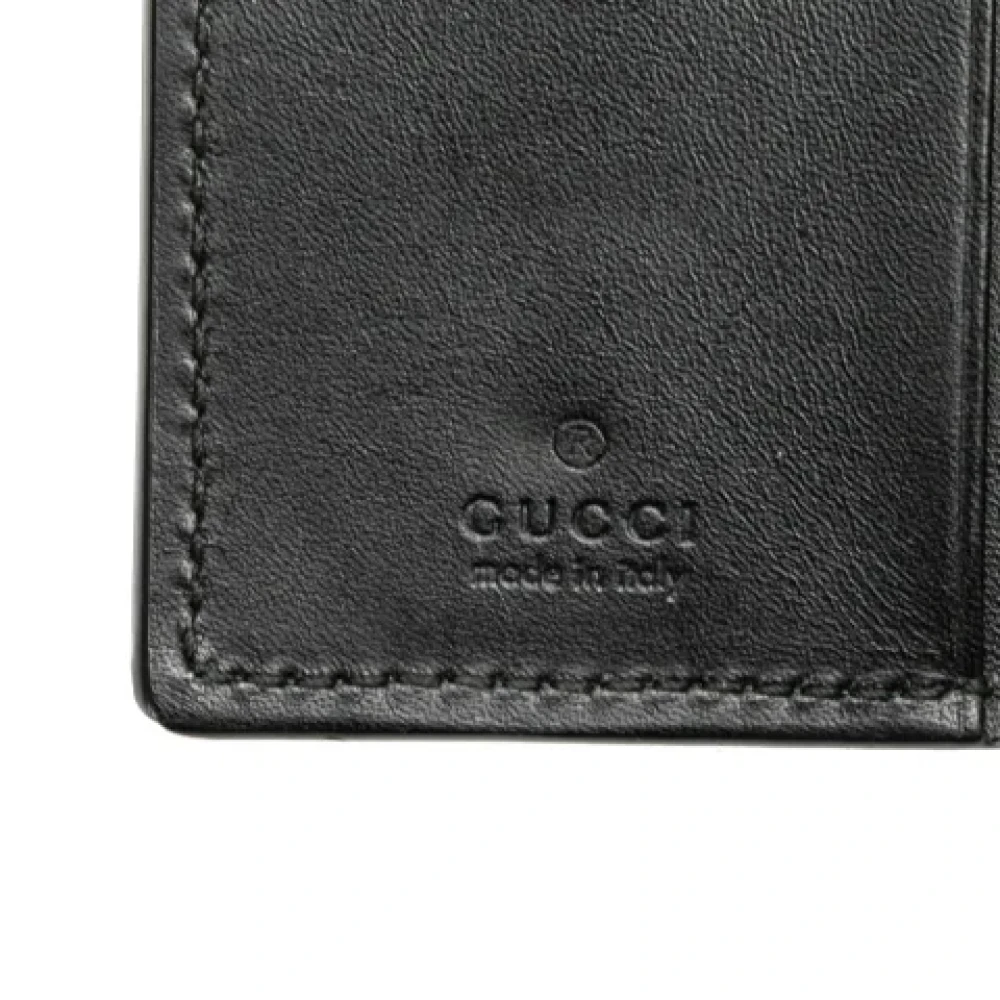 Gucci Vintage Pre-owned Leather key-holders Black Dames