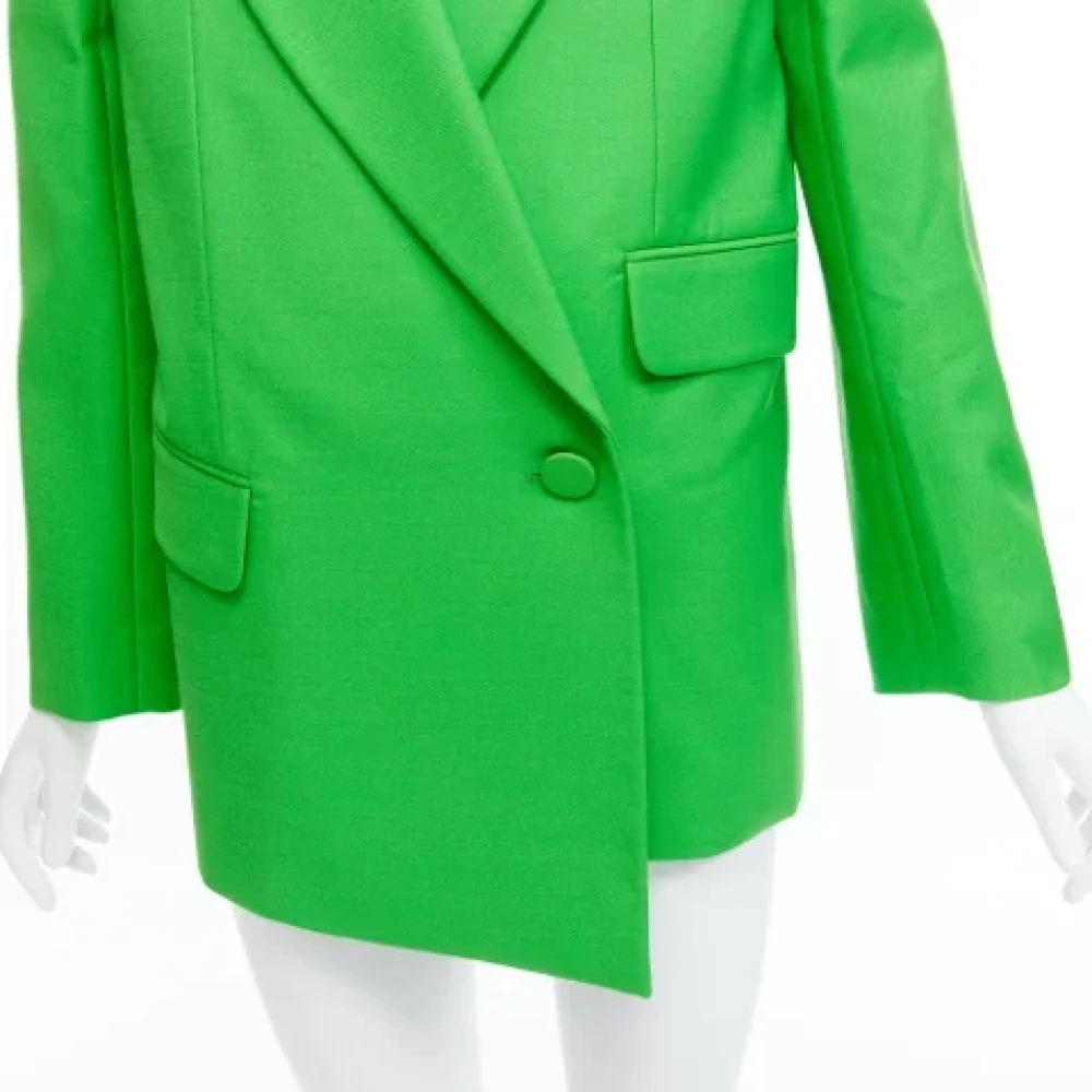 Alexander McQueen Pre-owned Wool outerwear Green Dames