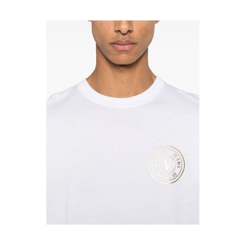 Versace Jeans Couture Witte Crew Neck T-shirt White Heren