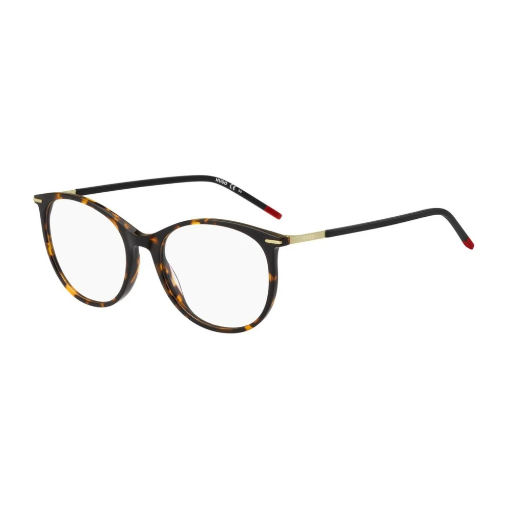 Hugo Boss Rode Acetaatframes met wijzerplaat Red Dames
