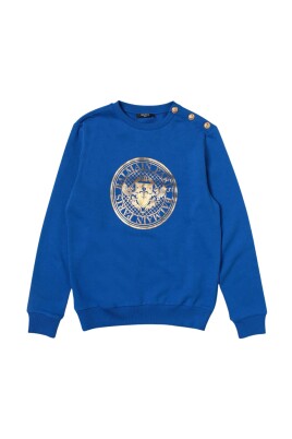 crest-embroidered-stylish-blue-sweater