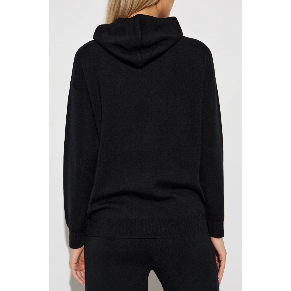 Max Mara Hoodie Black Dames