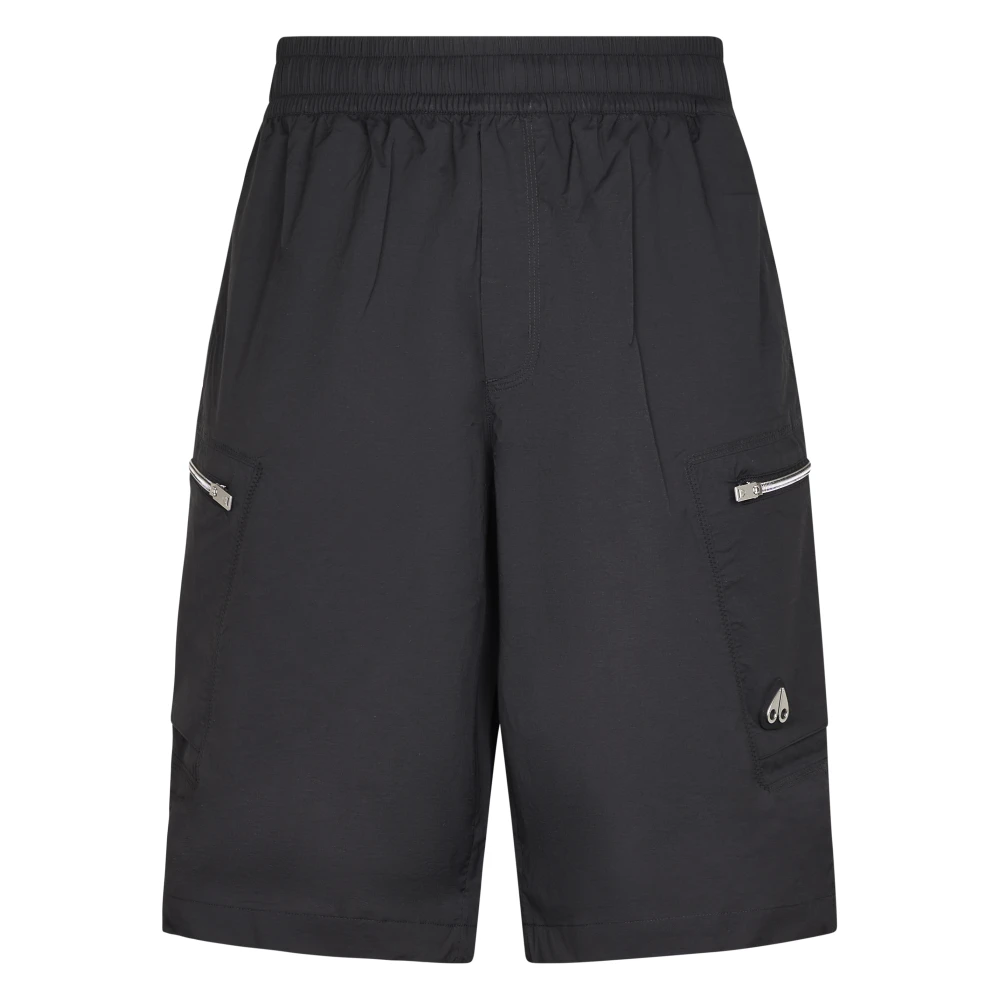 Moose Knuckles Men's Black Topflight Cargo Short - Casual Shorts - S - Shorts