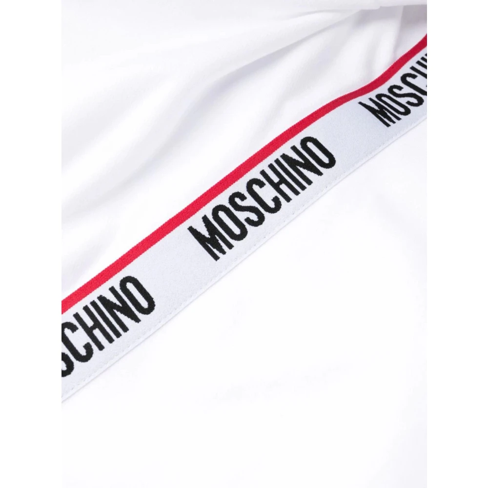Moschino Casual Wit Katoenen Hoodie White Heren