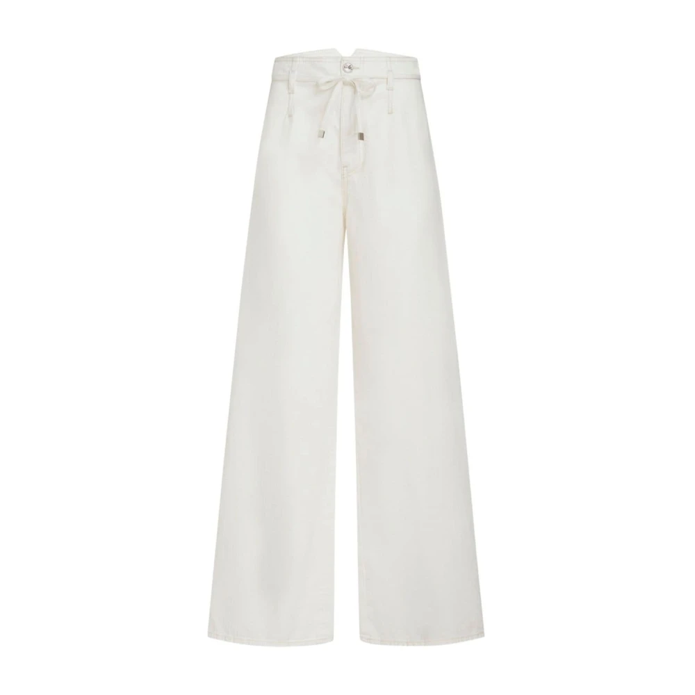 ETRO Witte Culotte Denim Jeans White Dames