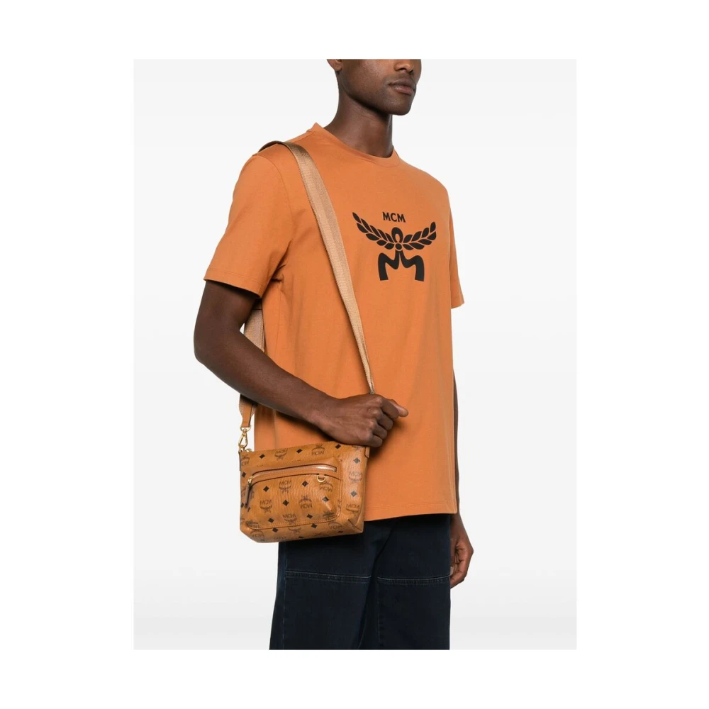 MCM Cognac Brown Bum Bag Brown Heren