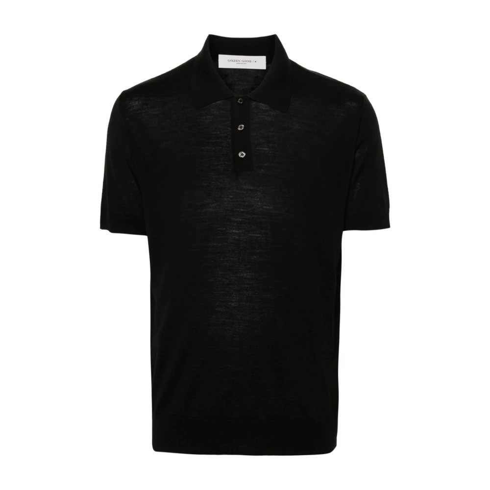 Golden Goose Homme Noir Pulls, Taille: L Giotto Polo Chemises