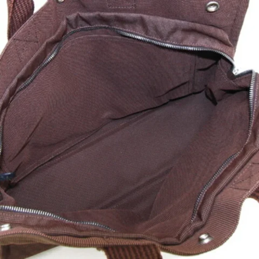 Hermès Vintage Pre-owned Canvas handbags Brown Dames
