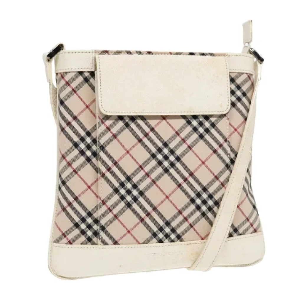 Burberry Vintage Pre-owned Canvas shoulder-bags White Dames