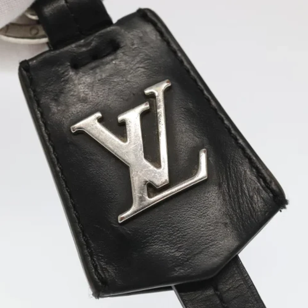Louis Vuitton Vintage Pre-owned Fabric key-holders Black Dames