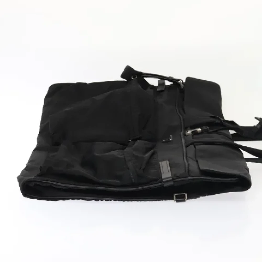 Prada Vintage Pre-owned Leather travel-bags Black Dames