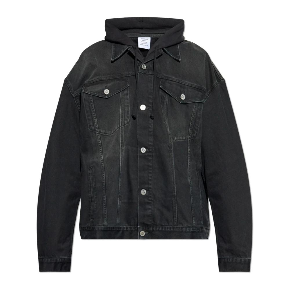 Vetements Capuchonjack Black Heren