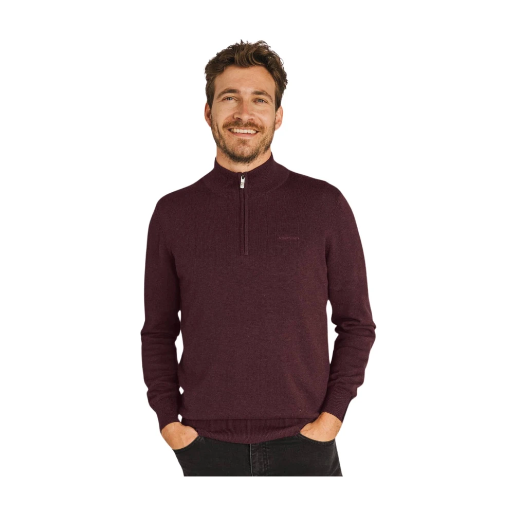 State of Art Sportzip Pullover Red Heren