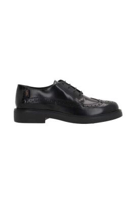 black-derby-flat-shoes
