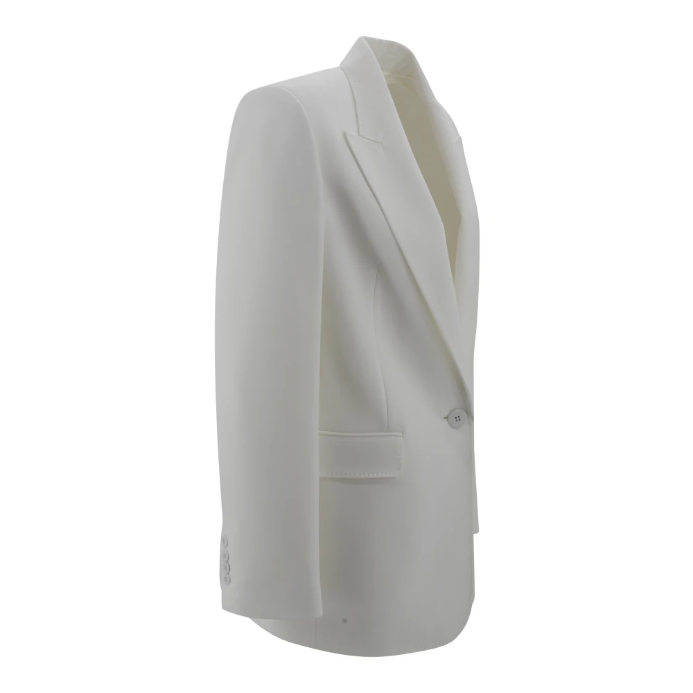 Max Mara Studio Moderne Witte Cady Blazer Jas White Dames