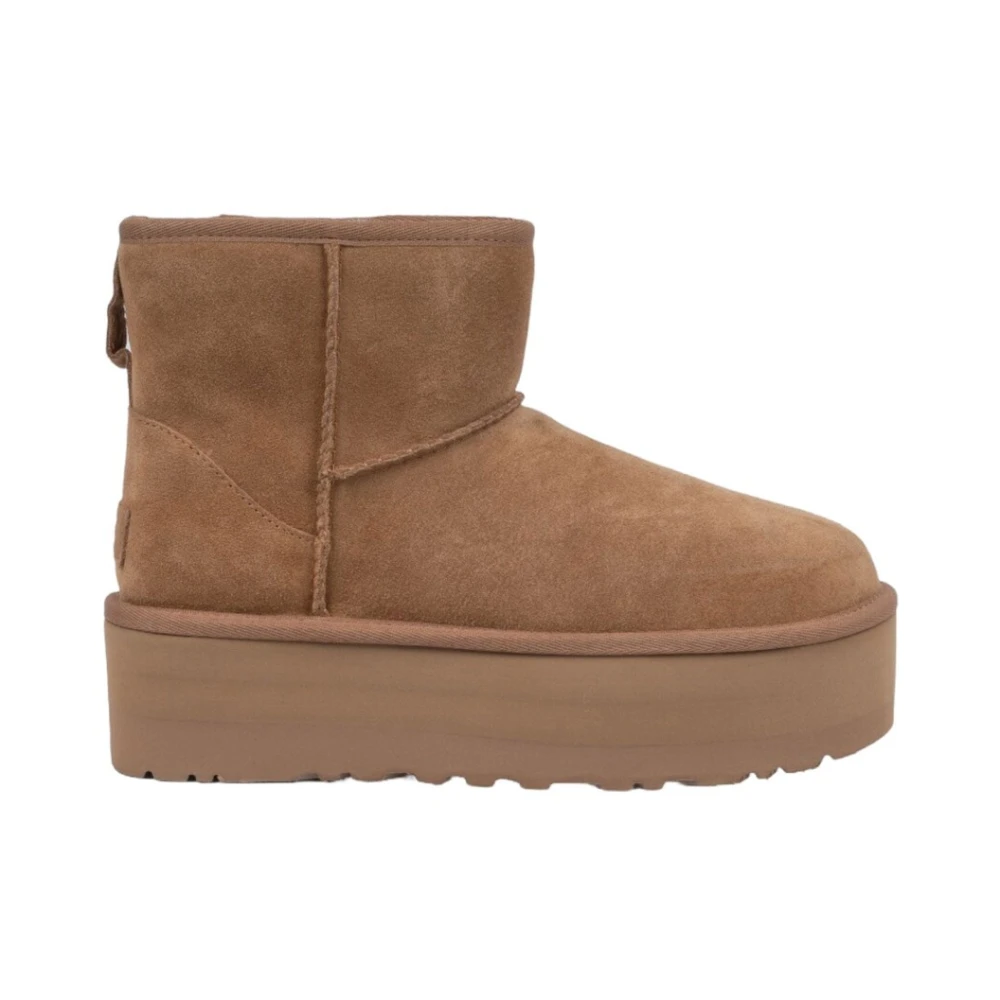 Ugg , Winter Boots, Female, Brown, 8 Uk, Classic Mini Platform Boot Chestnut