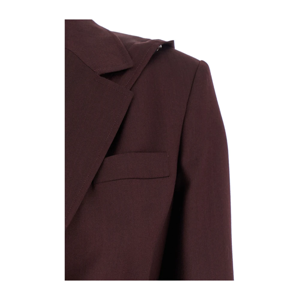pinko Paarse Flanellen Jas Cortez Stijl Purple Dames