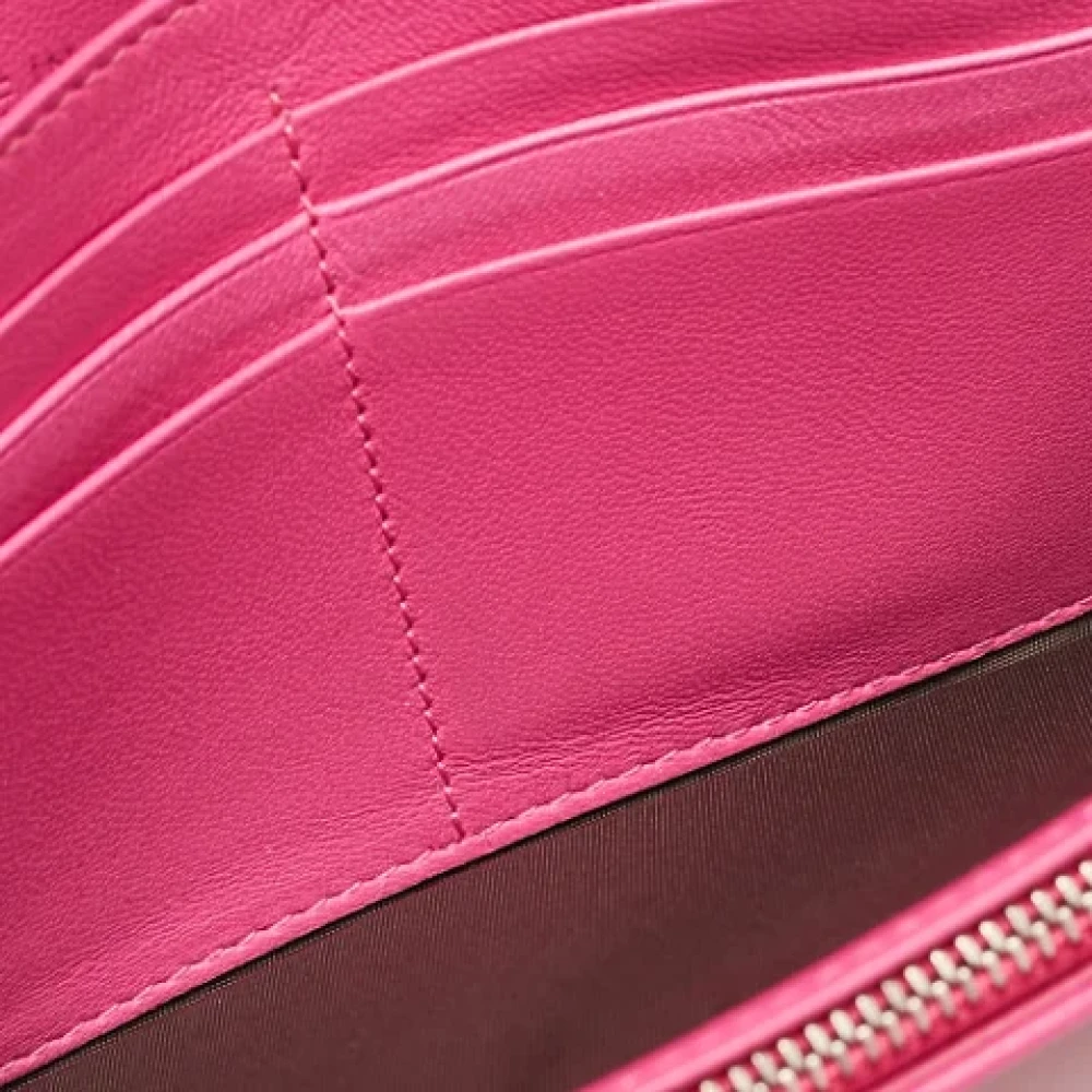 Dior Vintage Pre-owned Leather wallets Pink Dames
