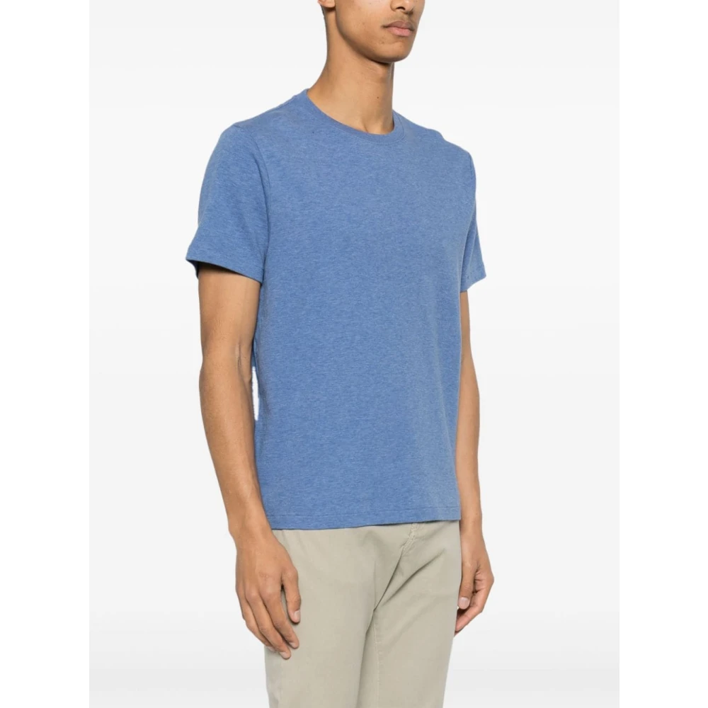 Frame Duo Fold Tee Shirt Blue Heren