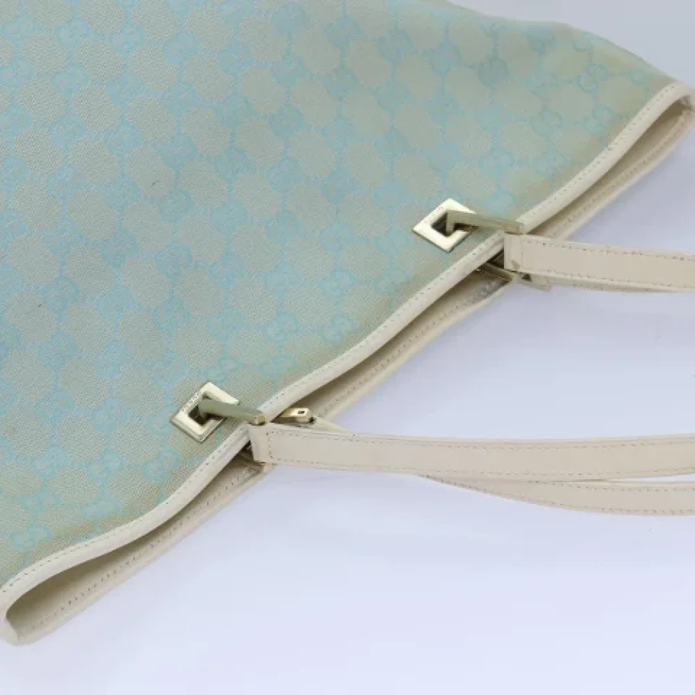 Gucci Vintage Pre-owned Canvas gucci-bags Blue Dames