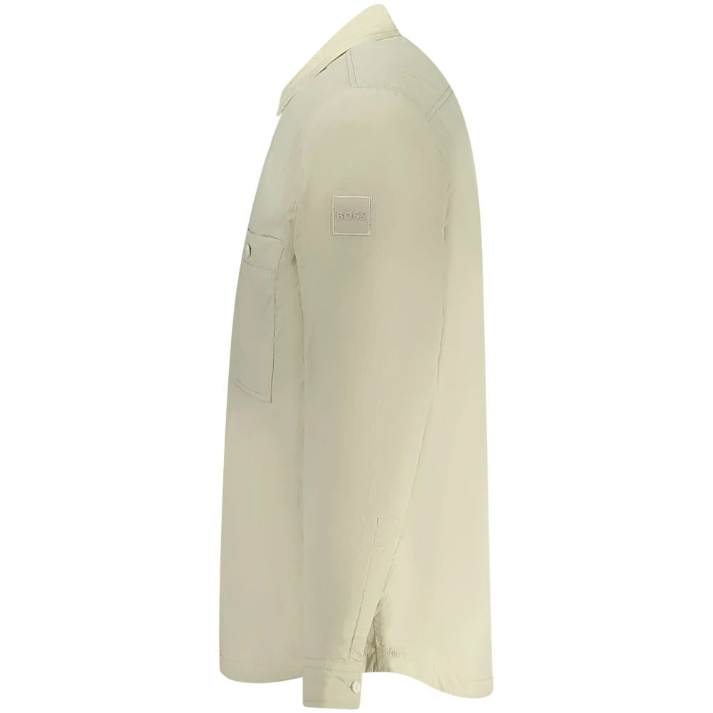 Hugo Boss Jas met lange mouwen en voorzakken Beige Heren
