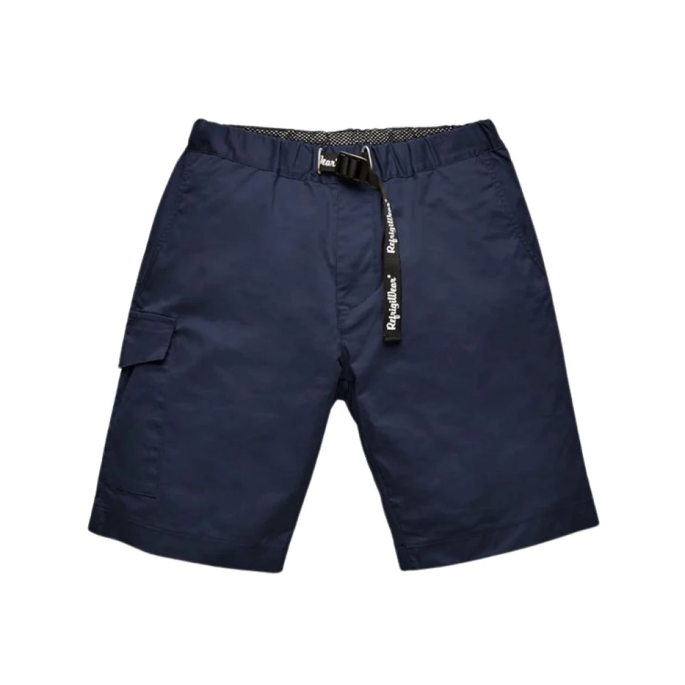 RefrigiWear Blå Elegant Bomullsblandade Shorts Blue, Herr