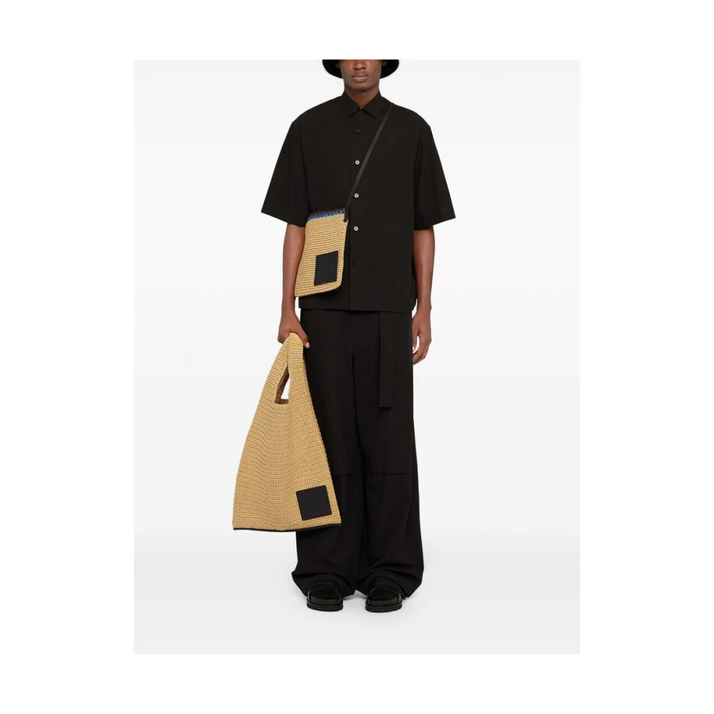 Jil Sander Wide Trousers Black Heren
