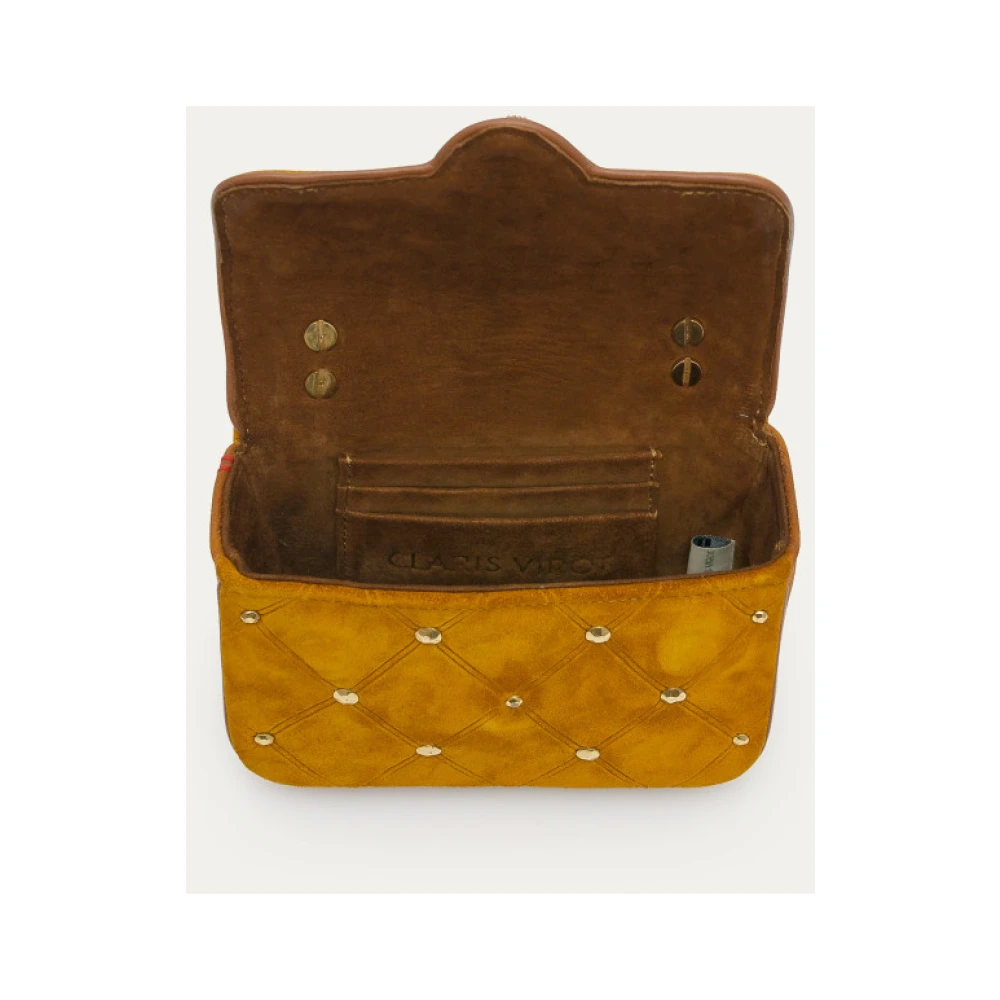 Claris Virot Mini Ava Suède Schoudertas Brown Dames