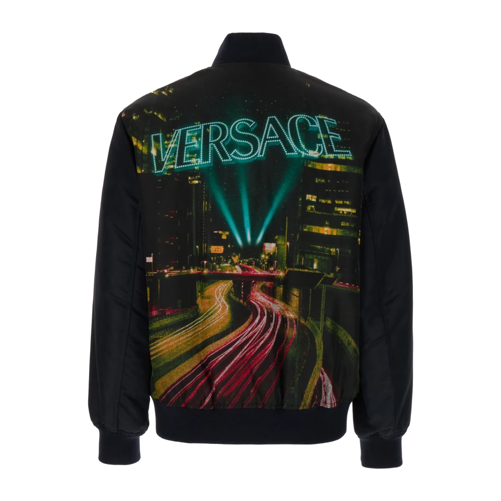 Versace Stijlvolle Herenjassen Black Heren