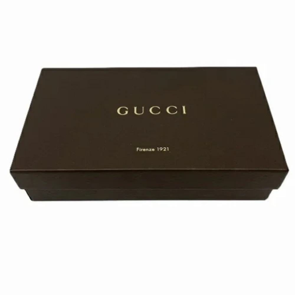 Gucci Vintage Pre-owned Leather wallets Black Dames