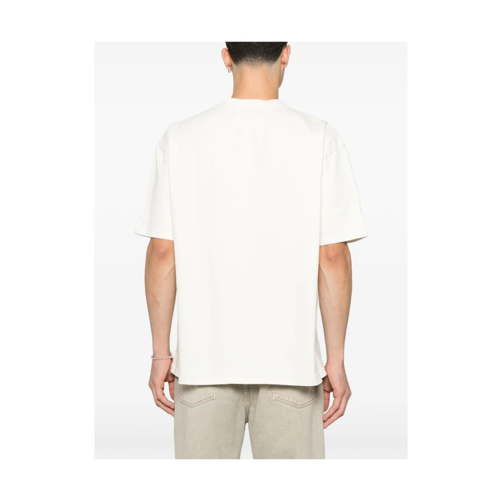 Rhude Wit T-shirt met ronde hals White Heren