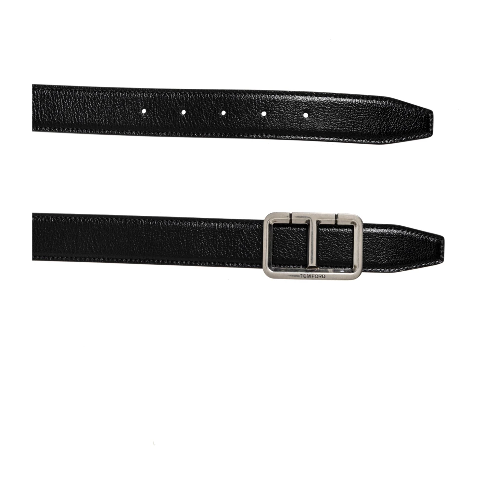 Tom Ford Leren riem Black Heren