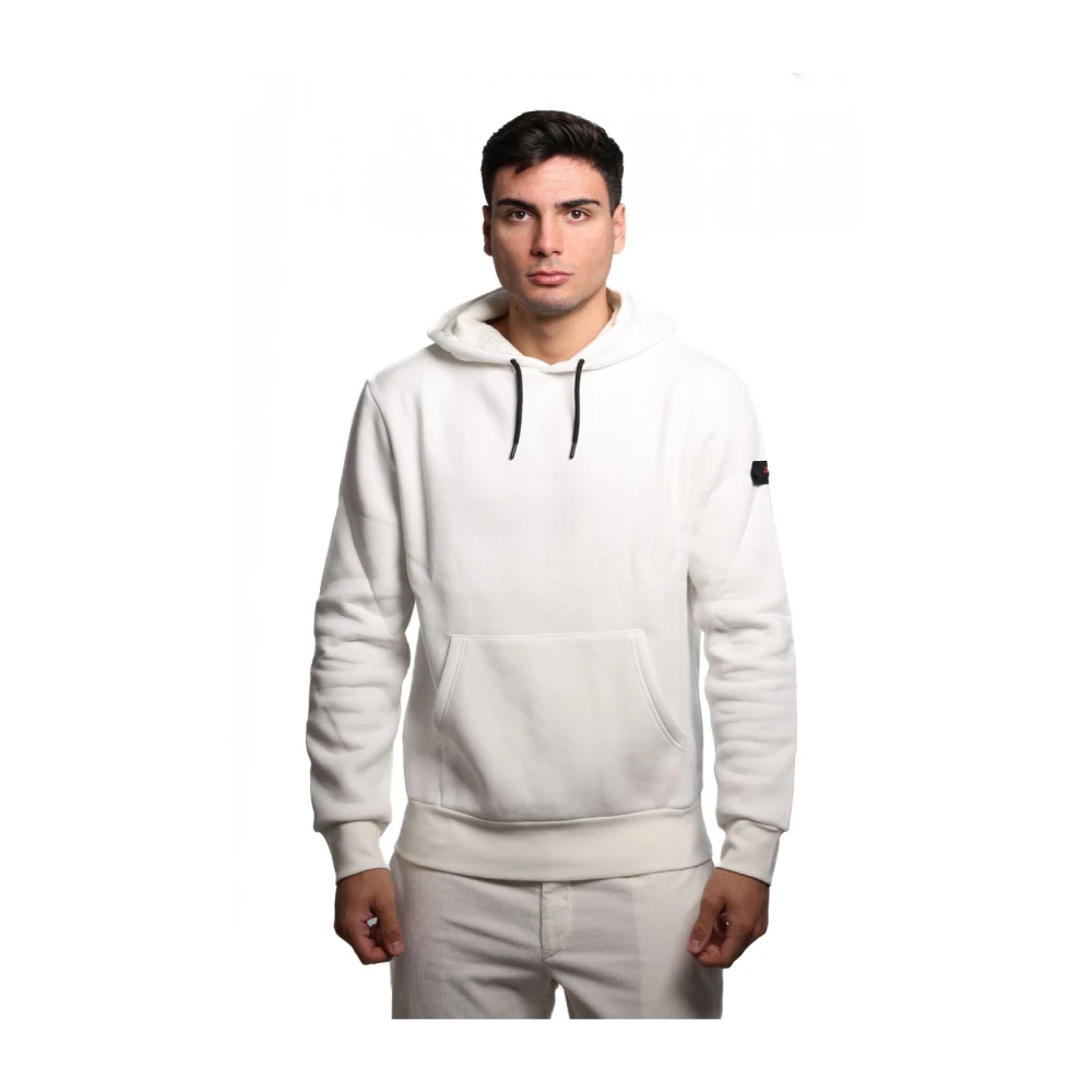 Peuterey Witte Katoen Polyester Hoodie Raku GR 02 White Heren